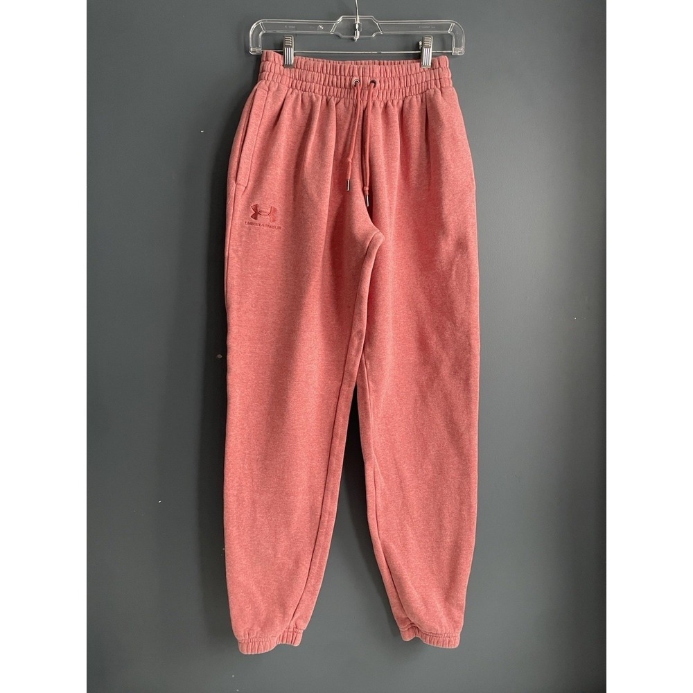 Under Armour Fleece Jogger Sweatpants Coral Pink Size S/P